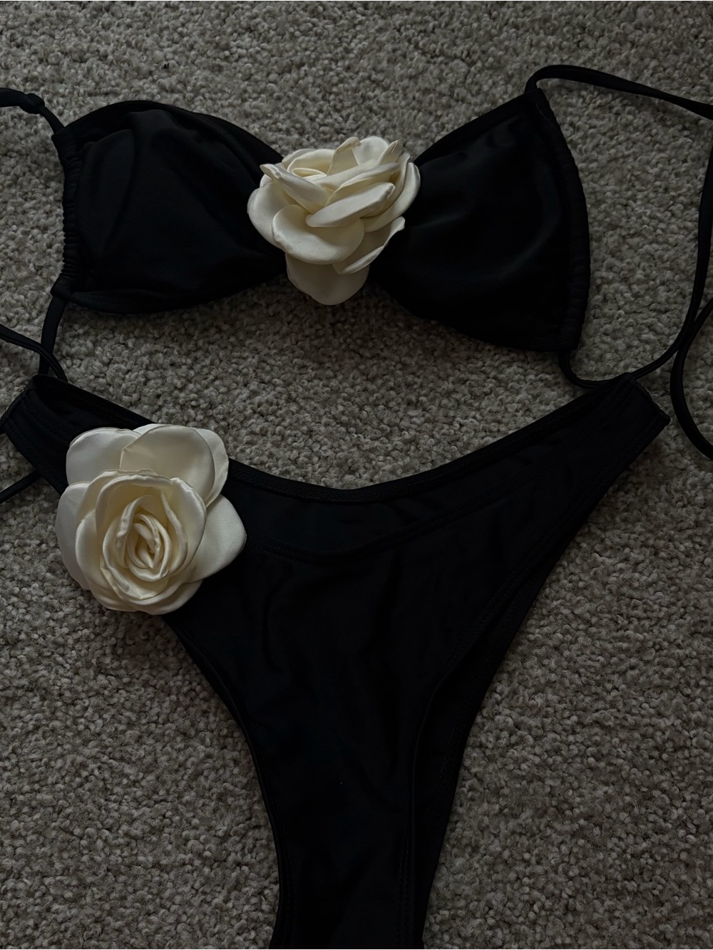 Black and Cream Bikini